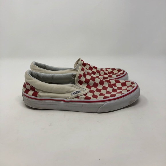 vans shoes checkered slip on